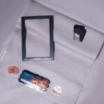 Light Khaki Silver Cotton Suit – Riwaj Wears